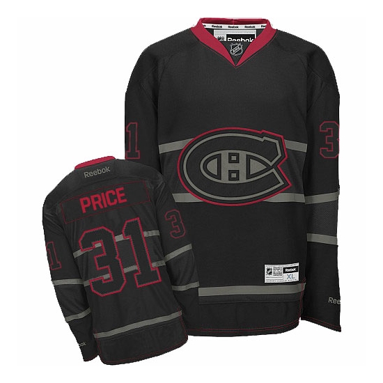 Carey Price Montreal Canadiens Premier Reebok Jersey - Black Ice