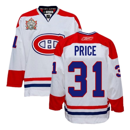 Carey Price Montreal Canadiens Premier Heritage Classic Reebok Jersey - White