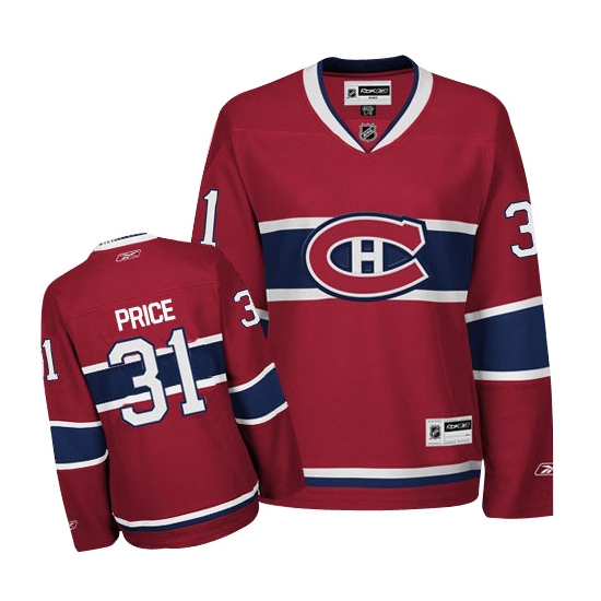 Carey Price Montreal Canadiens Women's Authentic Home Reebok Jersey - Red