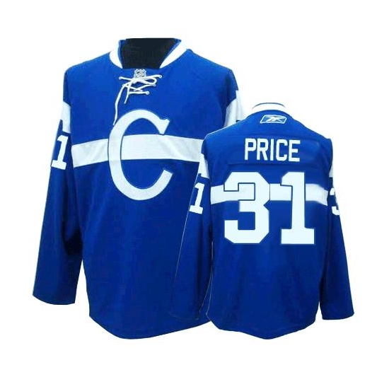 Carey Price Montreal Canadiens Youth Authentic Third Reebok Jersey - Blue