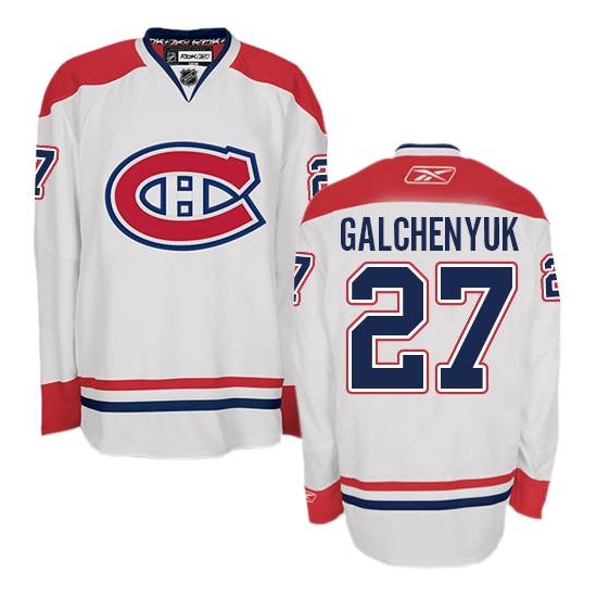 Alex Galchenyuk Montreal Canadiens Authentic Away Reebok Jersey - White