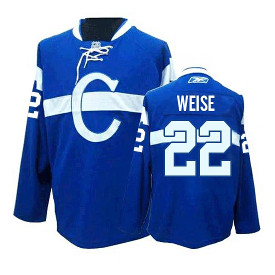 Dale Weise Montreal Canadiens Authentic Third Reebok Jersey - Blue