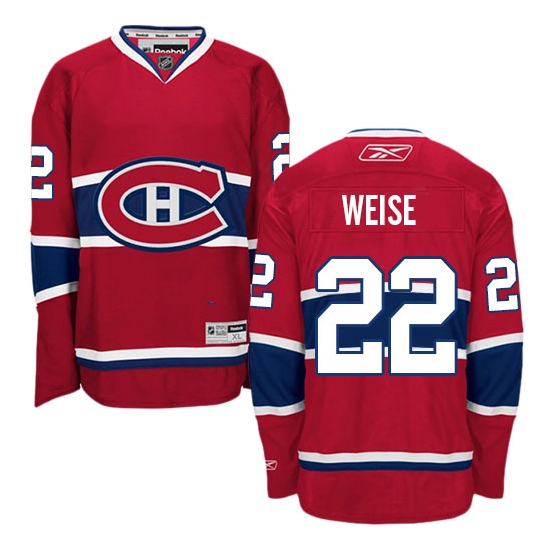 Dale Weise Montreal Canadiens Authentic Home Reebok Jersey - Red