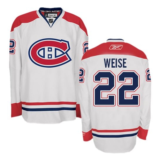 Dale Weise Montreal Canadiens Authentic Away Reebok Jersey - White