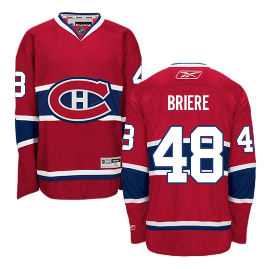 Daniel Briere Montreal Canadiens Premier Home Reebok Jersey - Red