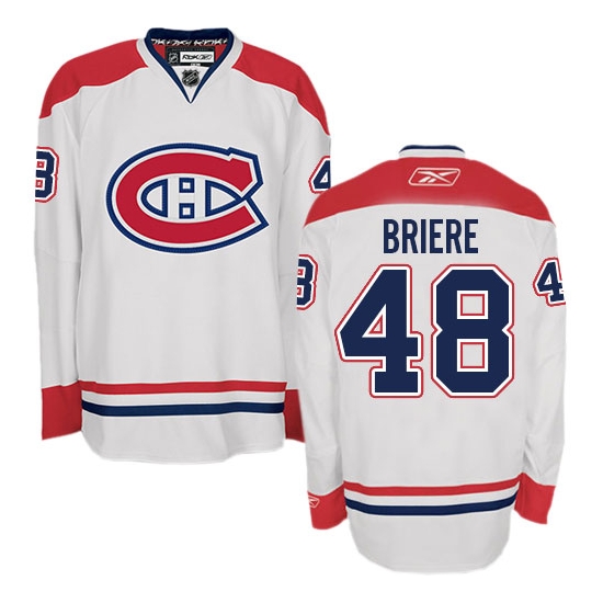 Daniel Briere Montreal Canadiens Authentic Away Reebok Jersey - White