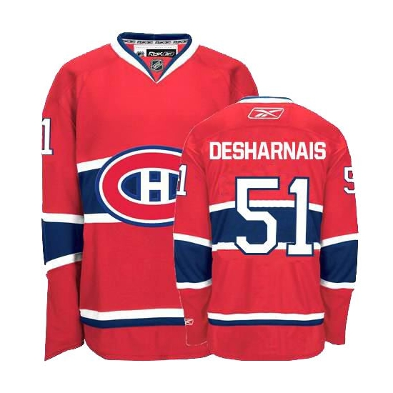 David Desharnais Montreal Canadiens Authentic Home Reebok Jersey - Red