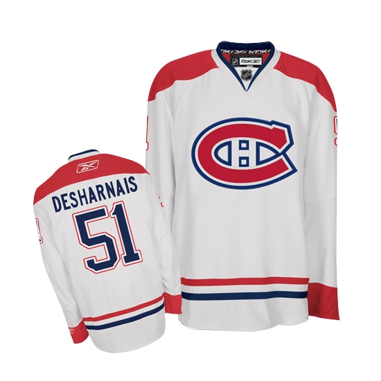 David Desharnais Montreal Canadiens Authentic Away Reebok Jersey - White