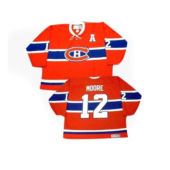Dickie Moore Montreal Canadiens Authentic Throwback CCM Jersey - Red