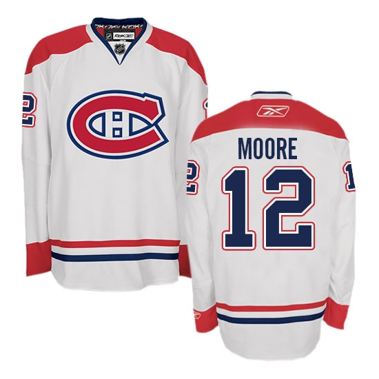 Dickie Moore Montreal Canadiens Authentic Away Reebok Jersey - White