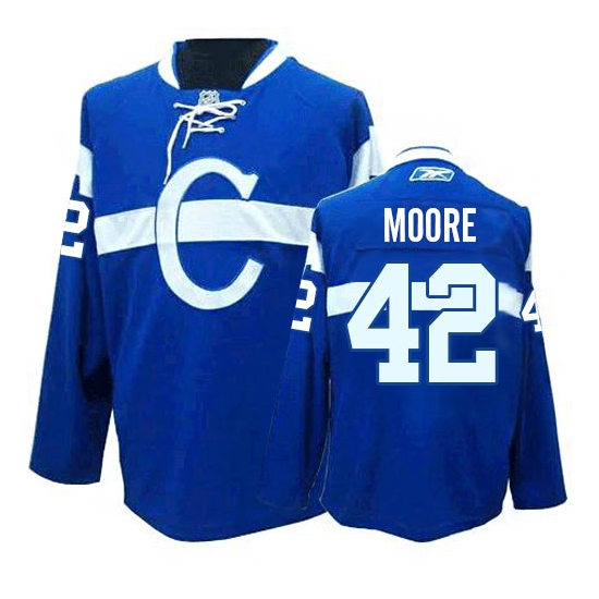 Dominic Moore Montreal Canadiens Authentic Third Reebok Jersey - Blue