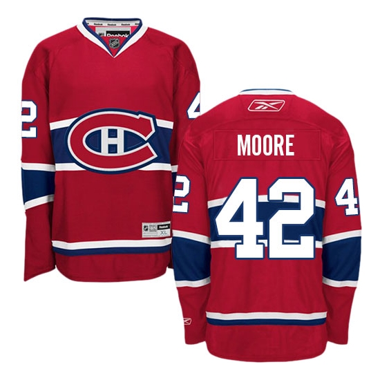 Dominic Moore Montreal Canadiens Authentic Home Reebok Jersey - Red