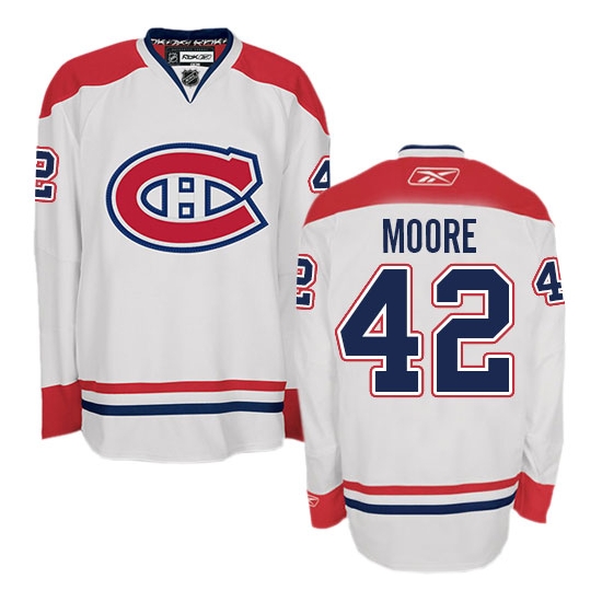Dominic Moore Montreal Canadiens Authentic Away Reebok Jersey - White