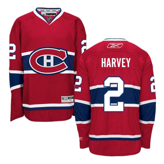 Doug Harvey Montreal Canadiens Premier Home Reebok Jersey - Red