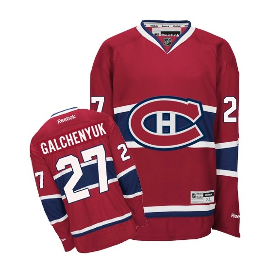 Alex Galchenyuk Montreal Canadiens Youth Premier Home Reebok Jersey - Red