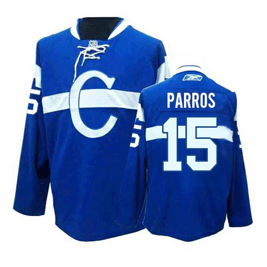 George Parros Montreal Canadiens Authentic Third Reebok Jersey - Blue