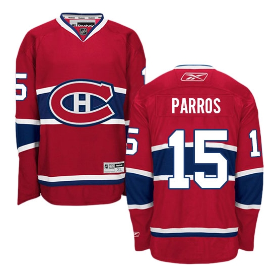 George Parros Montreal Canadiens Premier Home Reebok Jersey - Red