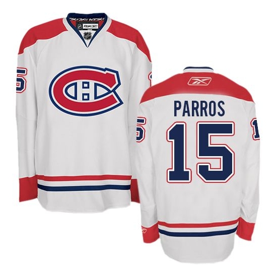 George Parros Montreal Canadiens Premier Away Reebok Jersey - White