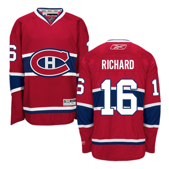 Henri Richard Montreal Canadiens Authentic Home Reebok Jersey - Red