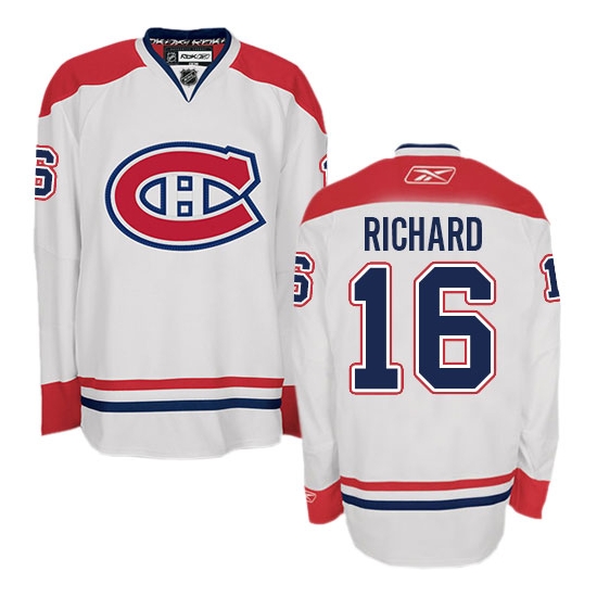 Henri Richard Montreal Canadiens Authentic Away Reebok Jersey - White