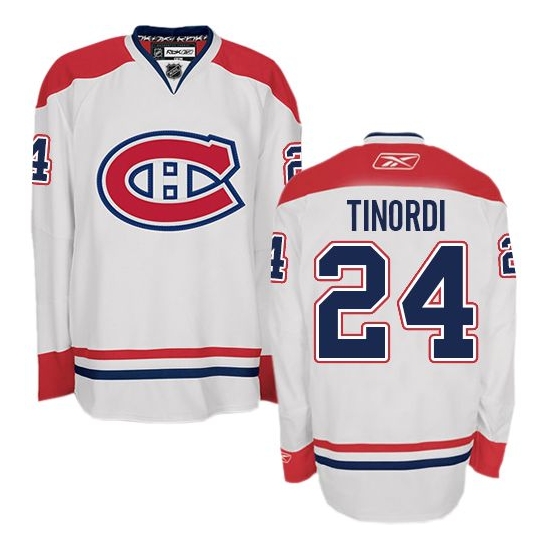 Jarred Tinordi Montreal Canadiens Authentic Away Reebok Jersey - White