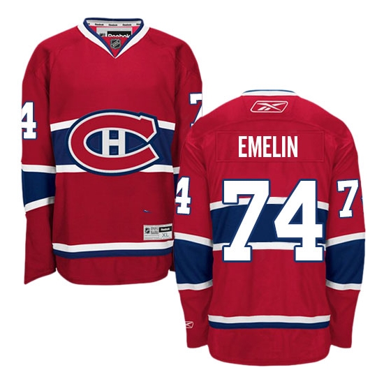 Alexei Emelin Montreal Canadiens Premier Home Reebok Jersey - Red