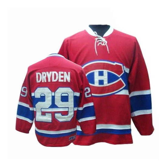 Ken Dryden Montreal Canadiens Authentic Throwback CCM Jersey - Red