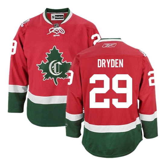 Ken Dryden Montreal Canadiens Premier Third New CD Reebok Jersey - Red