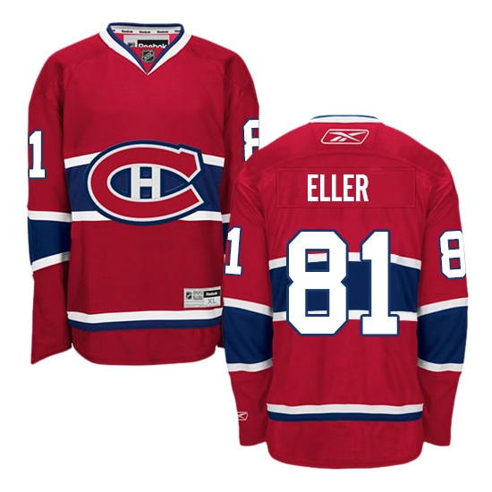Lars Eller Montreal Canadiens Premier Home Reebok Jersey - Red