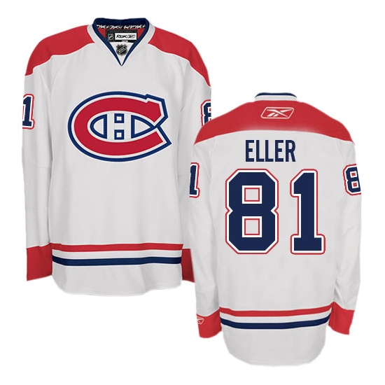 Lars Eller Montreal Canadiens Authentic Away Reebok Jersey - White