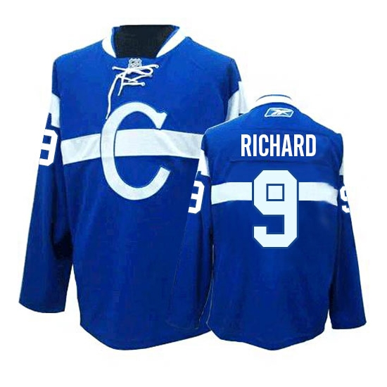 Maurice Richard Montreal Canadiens Authentic Third Reebok Jersey - Blue