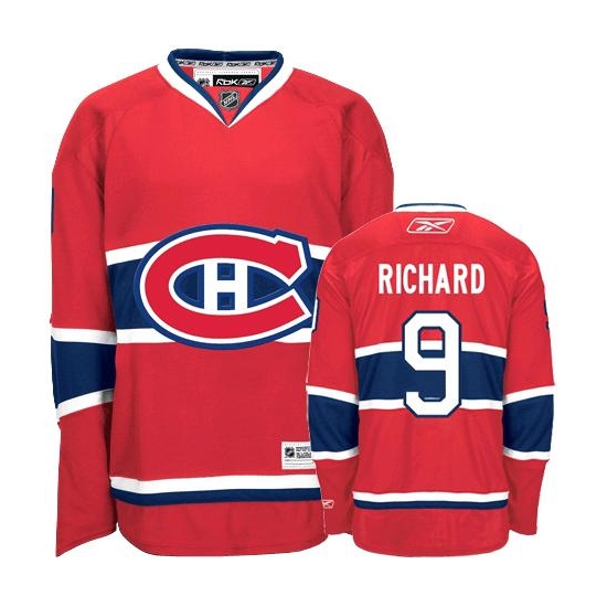 Maurice Richard Montreal Canadiens Authentic Home Reebok Jersey - Red