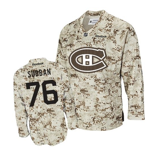 P.K Subban Montreal Canadiens Authentic Reebok Jersey - Camouflage