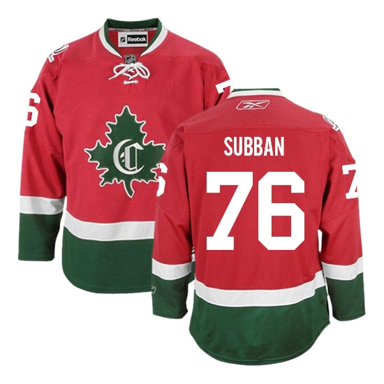 P.K Subban Montreal Canadiens Authentic Third New CD Reebok Jersey - Red