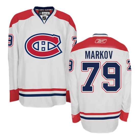 Andrei Markov Montreal Canadiens Authentic Away Reebok Jersey - White
