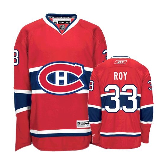 Patrick Roy Montreal Canadiens Authentic Home Reebok Jersey - Red