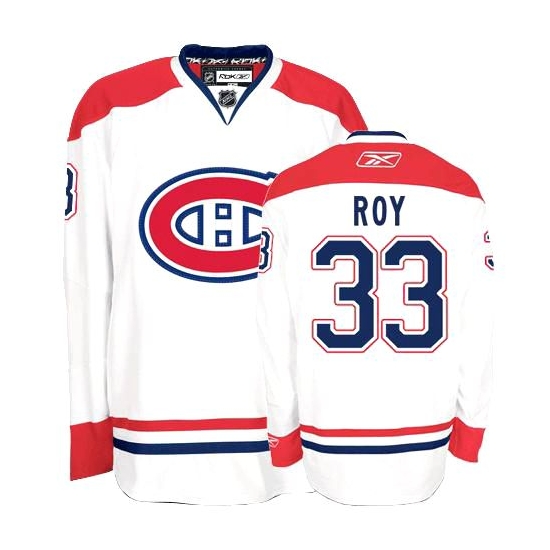 Patrick Roy Montreal Canadiens Premier Away Reebok Jersey - White