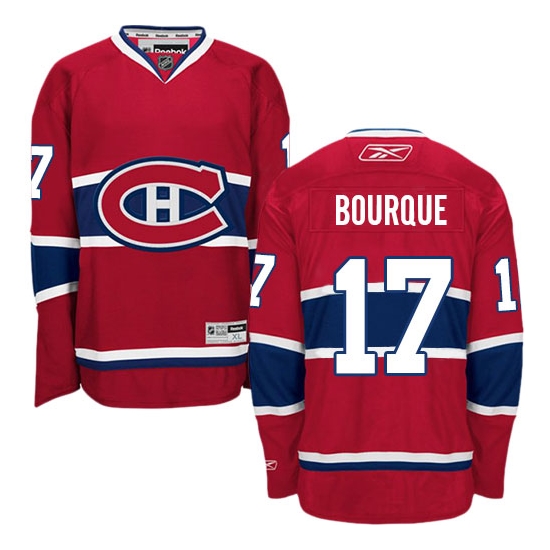 Rene Bourque Montreal Canadiens Authentic Home Reebok Jersey - Red