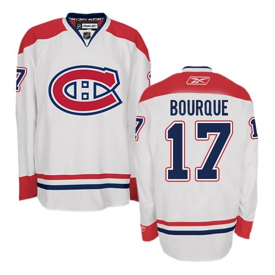 Rene Bourque Montreal Canadiens Authentic Away Reebok Jersey - White