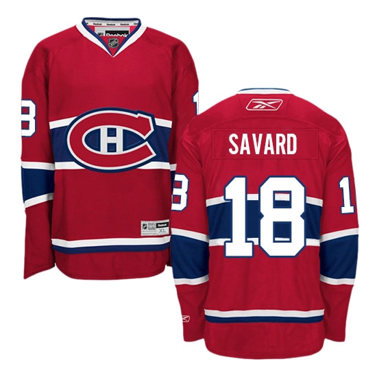 Serge Savard Montreal Canadiens Premier Home Reebok Jersey - Red