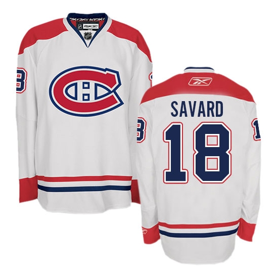 Serge Savard Montreal Canadiens Authentic Away Reebok Jersey - White