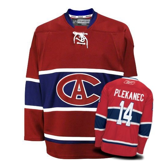 Tomas Plekanec Montreal Canadiens Premier New CA Reebok Jersey - Red