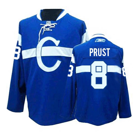 Brandon Prust Montreal Canadiens Authentic Third Reebok Jersey - Blue