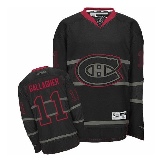 Brendan Gallagher Montreal Canadiens Authentic Reebok Jersey - Black Ice