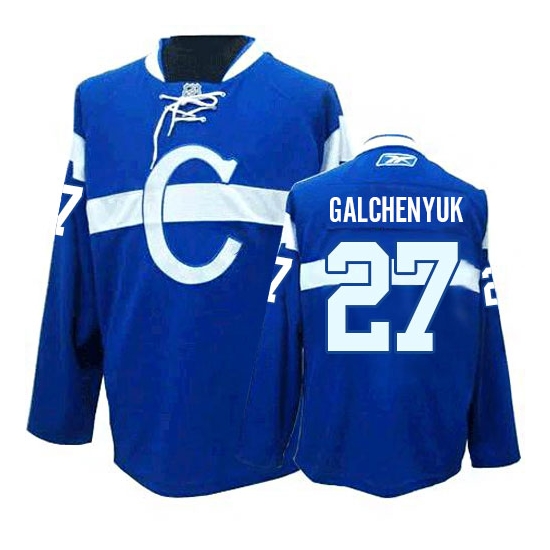 Alex Galchenyuk Montreal Canadiens Premier Third Reebok Jersey - Blue