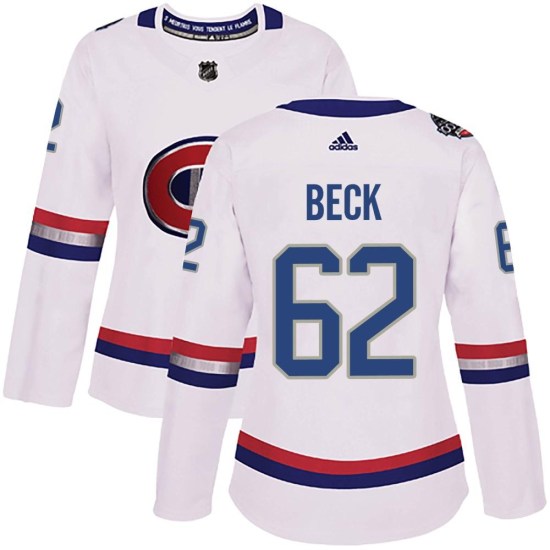 Owen Beck Montreal Canadiens Women's Authentic 2017 100 Classic Adidas Jersey - White