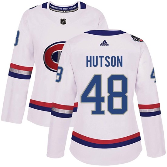 Lane Hutson Montreal Canadiens Women's Authentic 2017 100 Classic Adidas Jersey - White