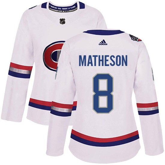 Mike Matheson Montreal Canadiens Women's Authentic 2017 100 Classic Adidas Jersey - White