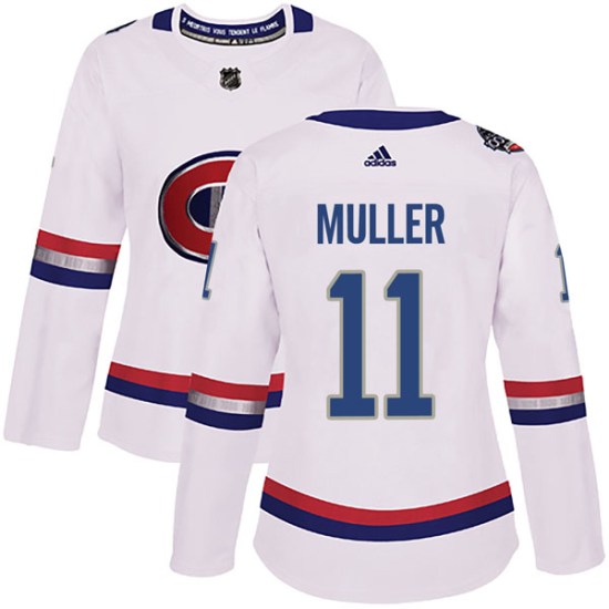 Kirk Muller Montreal Canadiens Women's Authentic 2017 100 Classic Adidas Jersey - White