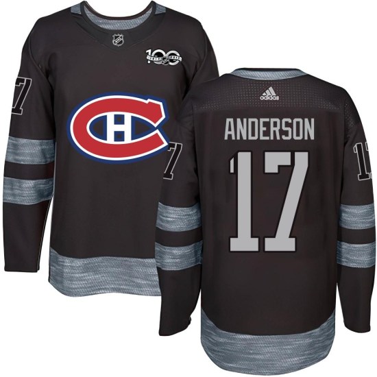Josh Anderson Montreal Canadiens Authentic 1917-2017 100th Anniversary Jersey - Black